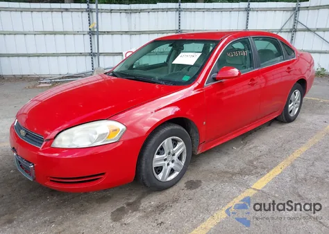 2009 Chevrolet Impala Ls из США, поврежденный, VIN 2G1WB57K391319296